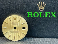 Rolex Datejust Ladies 26mm Gold Tapestry Dial Gold Stick Jubilee Ref: 69173