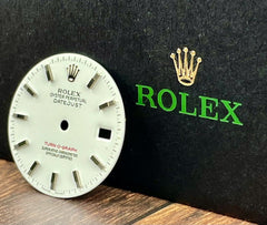 Rolex Men's 36mm Datejust Turn-O-Graph White Dial Silver Stick Oyster 116264