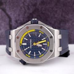 AUDEMARS PIGUET Royal Oak Offshore Diver 42mm Blue Dial Steel Watch Ref 15710ST