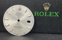 Rolex Datejust Men's 36mm Silver Dial Gold Stick Oyster Jubilee Ref 116233