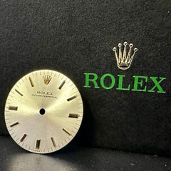 Rolex Oyster Perpetual Midsize 31mm Silver Dial Gold Stick Ref: 67183