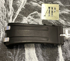 AUDEMARS PIGUET Royal Oak Ladies 33mm Black Rubber Band Steel Buckle 67651ST