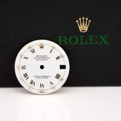 Rolex Datejust Midsize 31mm White Dial FACTORY DIAMOND ROMAN Ref 68273