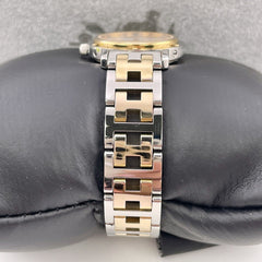 Hermes Ladies Clipper CL4.220 Two-Tone Stainless Steel and Gold Plated Quartz