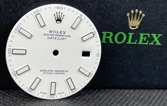 Rolex DateJust 2 Men's 41mm White Dial Silver Stick Steel Index 116300 116334