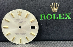 Rolex Date Mens 34mm Two Tone Gold Stick Dial Oyster Jubilee Ref 1500 1503 15000