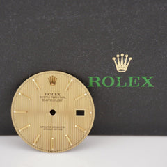 Rolex Datejust Men's 36mm Gold Tapestry Stick Dial Jubilee Ref: 16233 16013