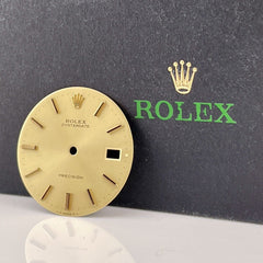 Rolex Oysterdate Precision Men's 34mm Gold Dial Stick Oyster Jubilee Model 6694