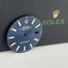 Rolex Men's Datejust 41mm Blue Stick Dial Steel Oyster Jubilee Ref 126300 126334