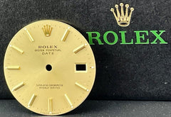 Rolex Date Men's 34mm Gold Dial Gold Stick Oyster Jubilee Model 1503 15233