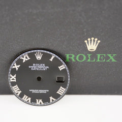 Rolex Datejust 36mm Mens Black Dial Silver Roman Oyster Jubilee 116234