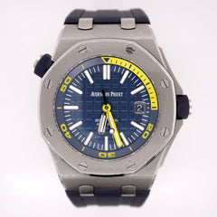 AUDEMARS PIGUET Royal Oak Offshore Diver 42mm Blue Dial Steel Watch Ref 15710ST