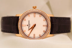 Vacheron Constantin Traditionnelle 30mm 18K RG White Dial MSRP $22,000