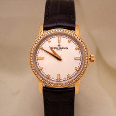 Vacheron Constantin Traditionnelle 30mm 18K RG White Dial MSRP $22,000