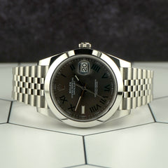 Rolex Datejust 41mm Steel Wimbledon Dial Men's Watch 126300