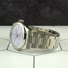 Rolex Oyster Perpetual 41mm Steel Lavender Dial Men's Watch 134300