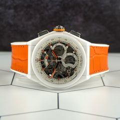 Zenith Defy El Premiro 21 44mm White Ceramic Skeleton Men's Watch 49.9003.9004