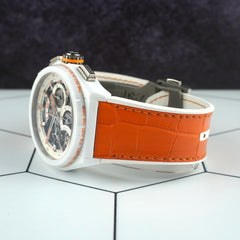 Zenith Defy El Premiro 21 44mm White Ceramic Skeleton Men's Watch 49.9003.9004
