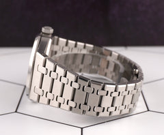Audemars Piguet 41mm Royal Oak Silver Dial Stainless Steel Watch 15400ST Papers