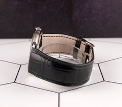 Audemars Piguet 41mm Jules Extra-Thin 18k White Gold Silver Dial Watch 15180BC