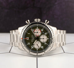 Breitling 43mm Aviator 8 B01 Curtiss Warhawk Steel Automatic Mens Watch AB0119