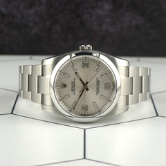 Rolex Oyster Perpetual 36mm Silver Dial Steel Oyster Men's Watch 116000