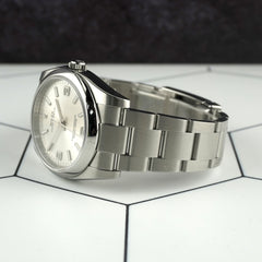 Rolex Oyster Perpetual 36mm Silver Dial Steel Oyster Men's Watch 116000