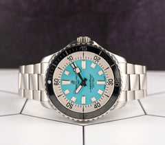Breitling 44mm Superocean Turquoise Dial Automatic Steel Mens Watch A17376