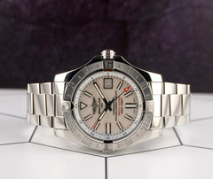Breitling 43mm Aeromarine Avenger II GMT MOP Dial Steel Mens Watch A32390