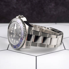 Rolex GMT Master II 40mm Blue Black Batman Bezel Steel Men's Watch 126710BLNR