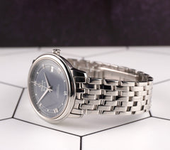 Omega 37mm De Ville Prestige Co-axial Blue Dial Stainless Steel Watch 424.10.37