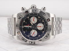 Breitling Chronomat 44mm Stainless Steel Black Dial Tachymeter AB0110
