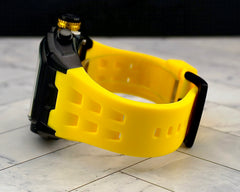 IceTime 45mm Men's Yellow Black Dial Steel Mens Watch 0.10ct Diamonds IT24