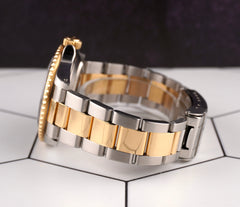 Rolex Submariner Date 40mm 18k Yellow Gold & Steel Black Dial Oyster Watch 16613