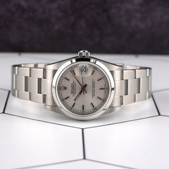 Rolex Oyster Perpetual Datejust 31mm Silver Dial Steel Ladies Watch 78240 Papers