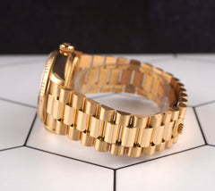 Rolex DAY-DATE 36mm 18K Yellow Gold President Men's Gold Dial Watch Ref: 18038