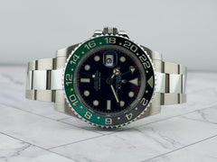 Rolex GMT Master II 40mm Steel Sprite Green/Black Bezel Men's Watch 126720VTNR