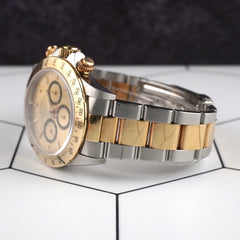 Rolex Daytona Cosmograph 40mm 18k YG / Steel Gold Dial Oyster Men's 16523