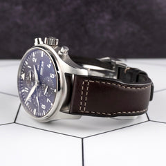 IWC Pilot Antoine De St Exupery 43mm Brown Dial Leather Band Watch IW377713