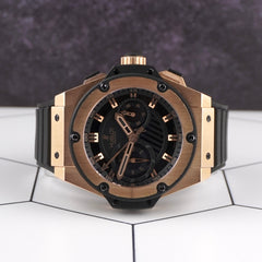 Hublot King Power Foudroyante 48mm 18K RG Black Dial Men's Watch 715.PX.1128.RX