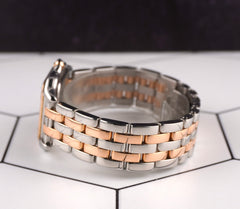 Cartier 29mm Panthere Medium Steel Rose Gold Diamond Ladies Watch 4119