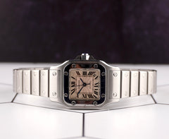 Cartier Santos Galbee 24mm Automatic Steel Silver Dial Ladies Watch 2423