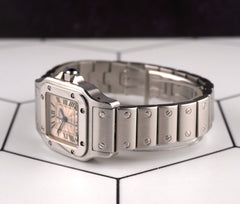 Cartier Santos Galbee 24mm Automatic Steel Silver Dial Ladies Watch 2423