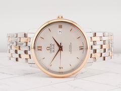 Omega 36mm De Ville Stainless Steel & Yellow Gold Silver Dial Full Set