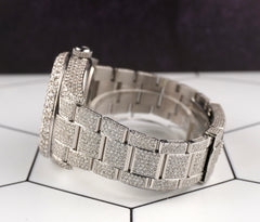 Rolex Sky-Dweller 42mm Steel Oyster Watch Iced Out 25ct Diamonds Ref 326934