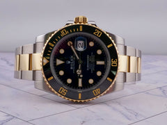 Rolex Submariner 40mm 18k Yellow Gold/Steel Black Dial Men's Watch 116613LN