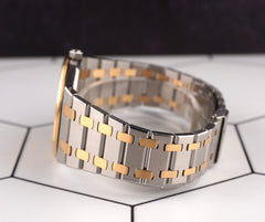 Audemars Piguet 33mm Royal Oak 2-Tone Unisex Gold Dial Quartz Watch 56303SA