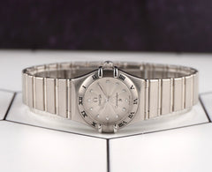 Omega 22mm Constellation Silver Diamond Dial Steel Quartz Watch 1561.71.00