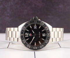 Tag Heuer 41mm Formula 1 Date Black Dial Quartz Steel Men's Watch WAZ1110.BA0875