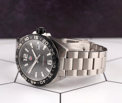 Tag Heuer 41mm Formula 1 Date Black Dial Quartz Steel Men's Watch WAZ1110.BA0875